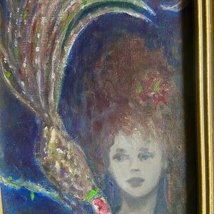 original oil painting, framed